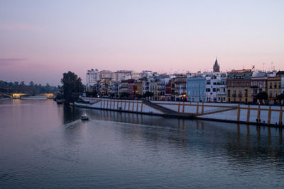 View of buildings at waterfront