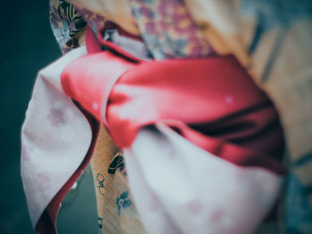 Midsection of woman wearing traditional clothing