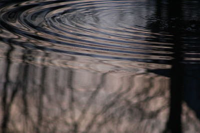 Close-up of rippled water