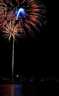 Low angle view of firework display