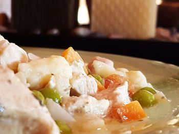 Close-up of food in plate