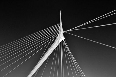 Low angle view of bridge against sky