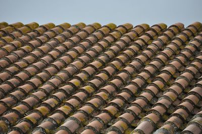 Roof tile against clear sky