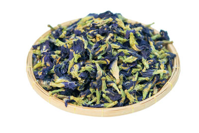 Close-up of food against white background