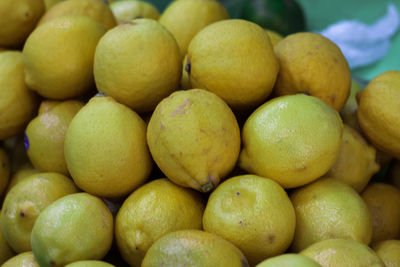 Full frame shot of fruits for sale in market