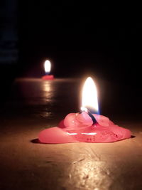 Close-up of candle