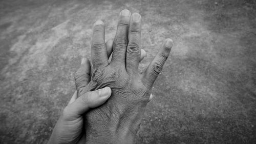 Close-up of human hand