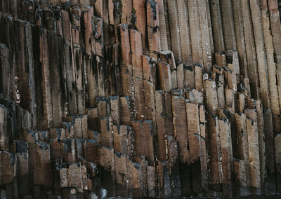 Full frame shot of wooden wall