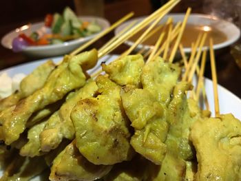 Close-up of food in plate