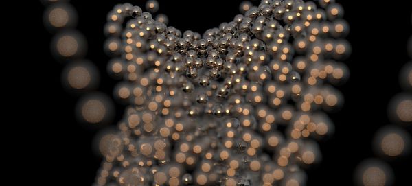 Close-up of illuminated decoration