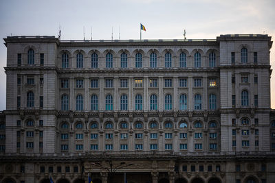 Low angle view of building against sky