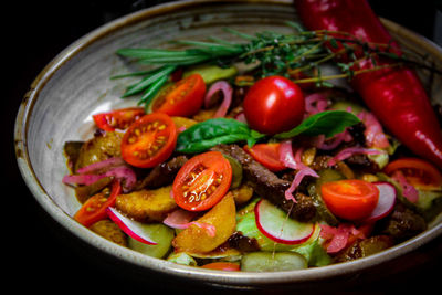 Close-up of salad in bowl