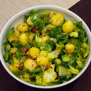 Close-up of salad in plate