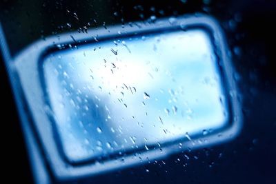 Raindrops on glass window