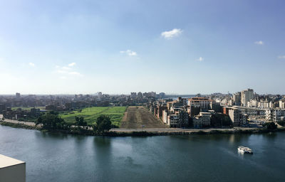 View of city at waterfront