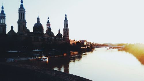 View of cathedral at waterfront