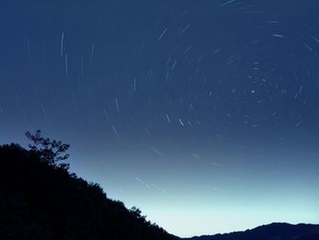 Low angle view of star field at night