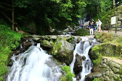 River flowing through rocks