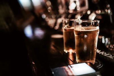 Close-up of drink on table