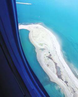 Aerial view of swimming pool at beach