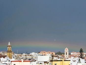 Buildings in city against sky