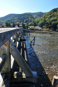 Scenic view of river against sky