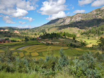 Scenic view of landscape against sky