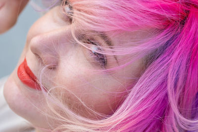 Close-up of young woman