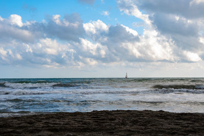 Scenic view of sea against sky