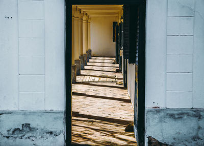 Entrance of building