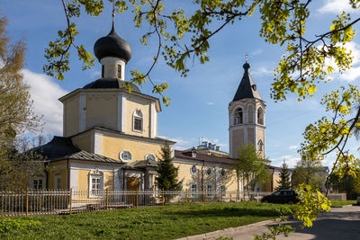 Low angle view of church