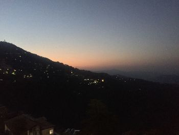 Scenic view of sky at sunset