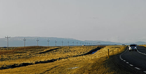 Road driving on the number one road in iceland