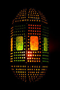 View of illuminated tunnel