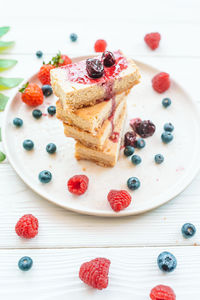 Close-up of cake on plate