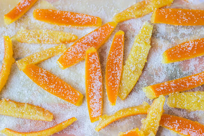 Close-up of orange cake