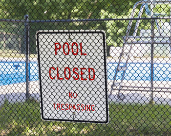 Close-up of chainlink fence