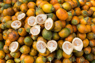 Full frame shot of fruits for sale at market stall