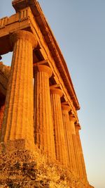 Low angle view of historical building