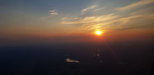 Scenic view of sky during sunset