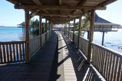 View of pier over sea