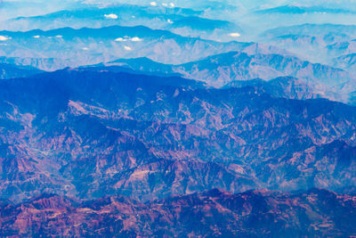 Full frame shot of snowcapped mountains