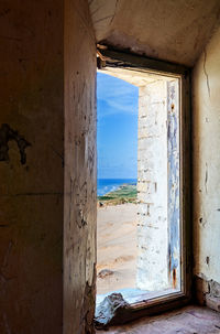 Window of old building