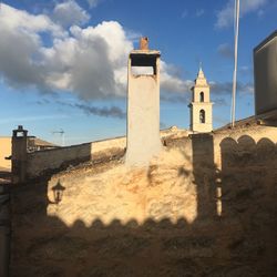 Bell tower against sky