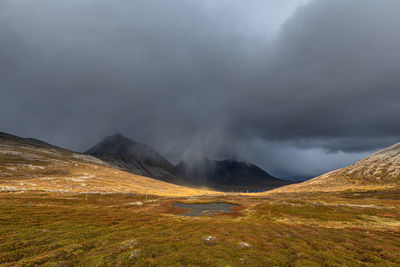 Scenic view of landscape against sky