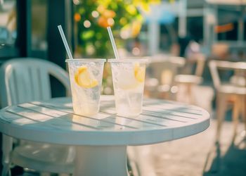 Close-up of drink on table