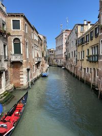 Low angle view of buildings in city