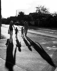 People walking on street