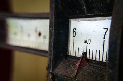 Close-up of door