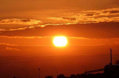 Scenic view of sky during sunset